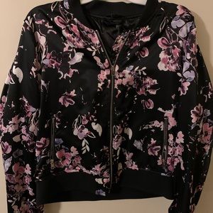 Floral Bomber Jacket